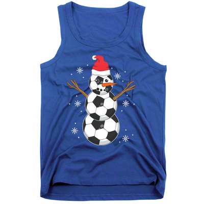 Funny Soccer Ball Snow Sport Lover Gift Christmas Holiday Great Gift Tank Top