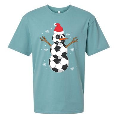 Funny Soccer Ball Snow Sport Lover Gift Christmas Holiday Great Gift Sueded Cloud Jersey T-Shirt