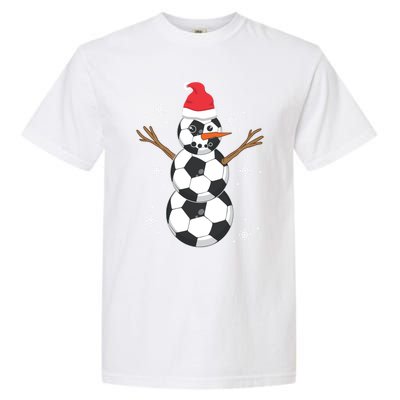 Funny Soccer Ball Snow Sport Lover Gift Christmas Holiday Great Gift Garment-Dyed Heavyweight T-Shirt