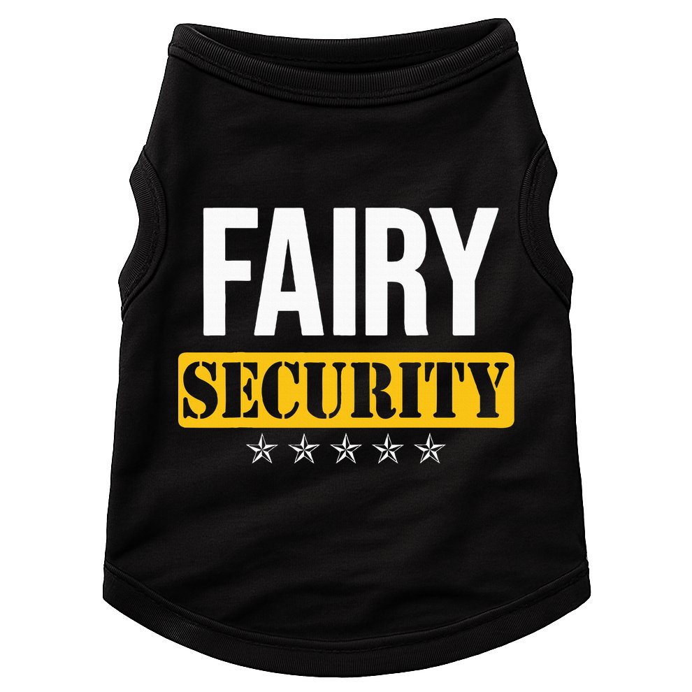 Fairy Security Birthday Family Dad Mom Halloween Costume Doggie Tank