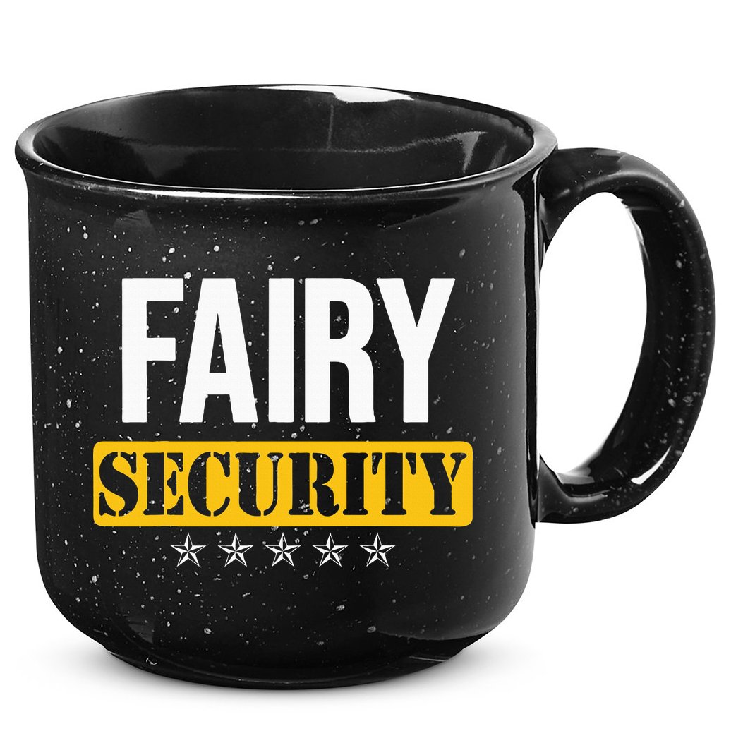 Fairy Security Birthday Family Dad Mom Halloween Costume 15oz Campfire Ceramic Mug