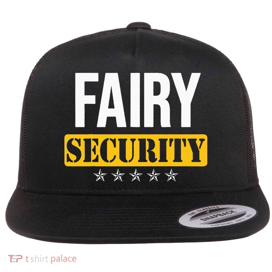 Fairy Security Birthday Family Dad Mom Halloween Costume Flatbill Hat