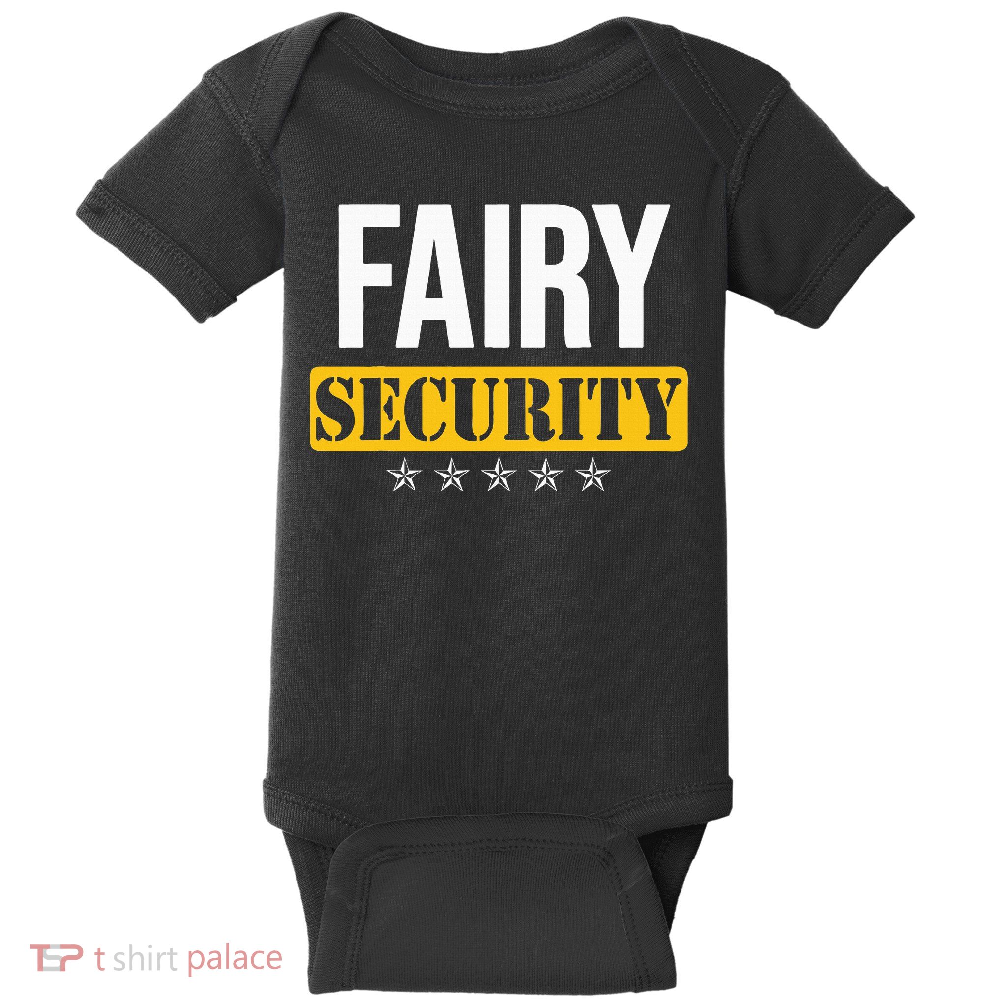 Fairy Security Birthday Family Dad Mom Halloween Costume Baby Bodysuit