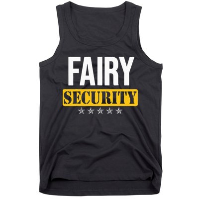 Fairy Security Birthday Family Dad Mom Halloween Costume Tank Top