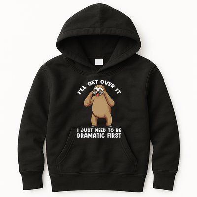 Funny Skeleton Bike Ride Going Through Hell Biker Skeleton Kids Hoodie