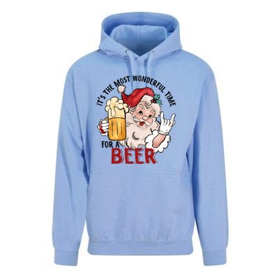 Funny Santa Beer Unisex Surf Hoodie