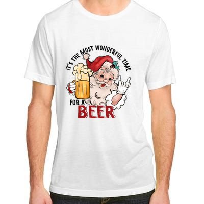 Funny Santa Beer Adult ChromaSoft Performance T-Shirt