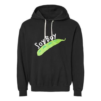 Funny Soy Boy Liberal Vegan Vegetarian Garment-Dyed Fleece Hoodie