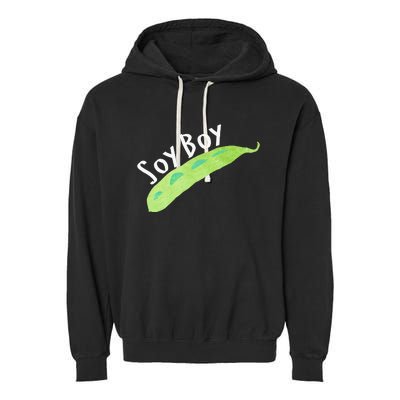 Funny Soy Boy Liberal Vegan Vegetarian Garment-Dyed Fleece Hoodie