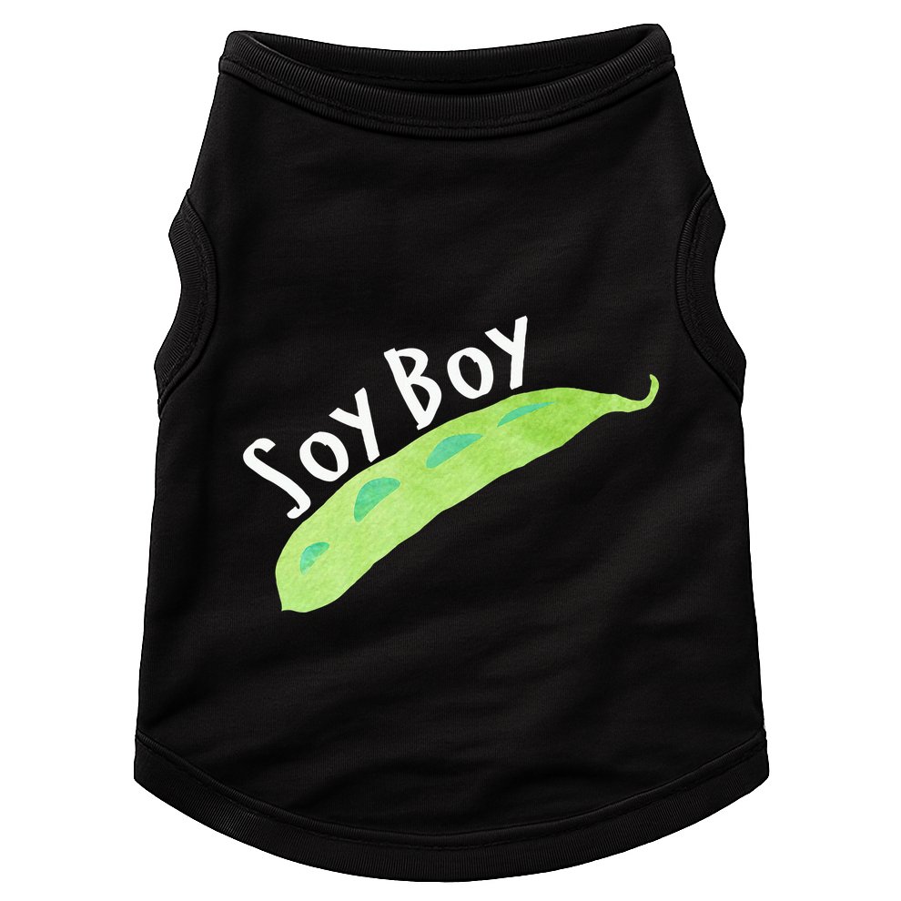 Funny Soy Boy Liberal Vegan Vegetarian Doggie Tank