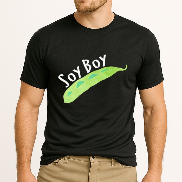 Funny Soy Boy Liberal Vegan Vegetarian Cooling Performance Crew T-Shirt
