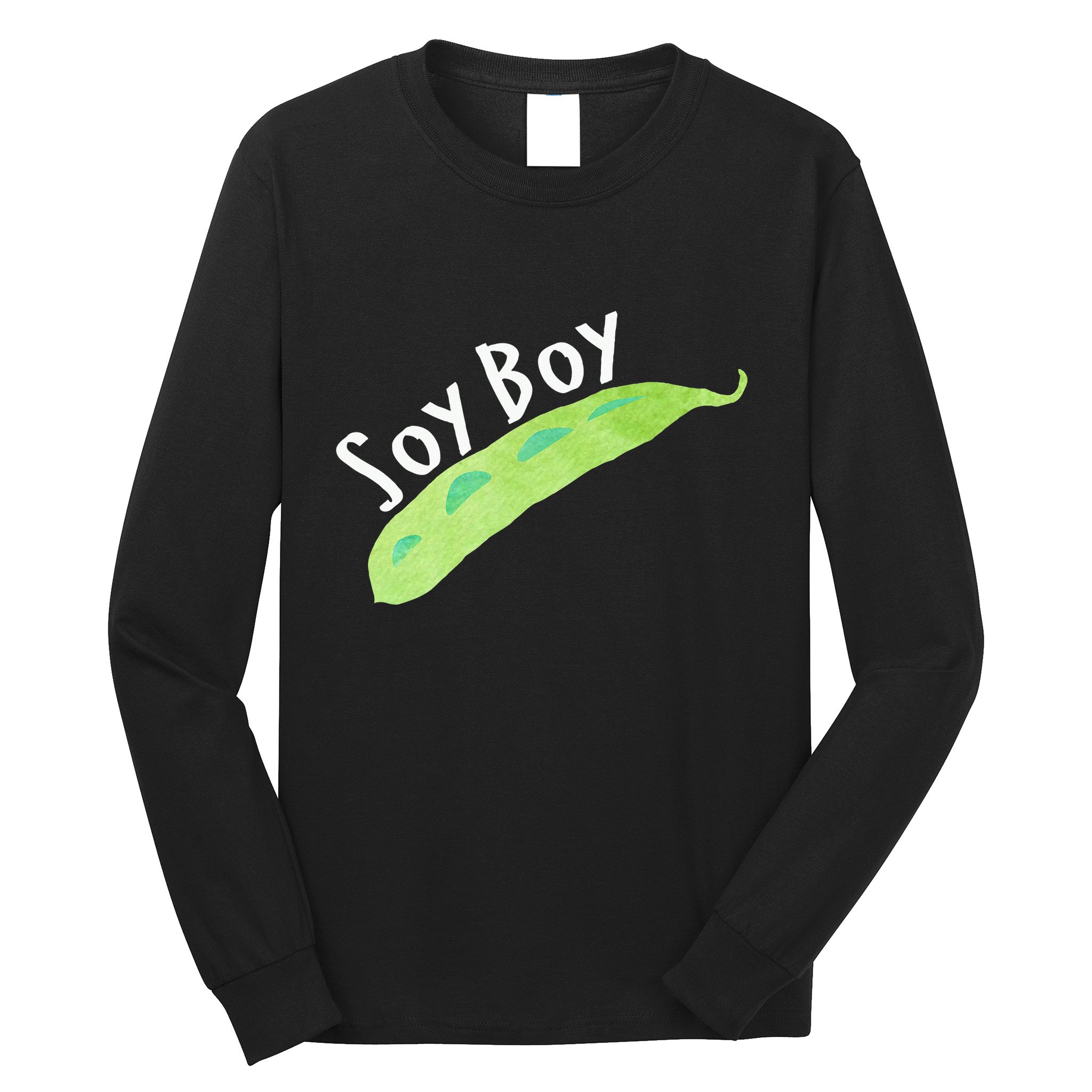 Funny Soy Boy Liberal Vegan Vegetarian Long Sleeve Shirt