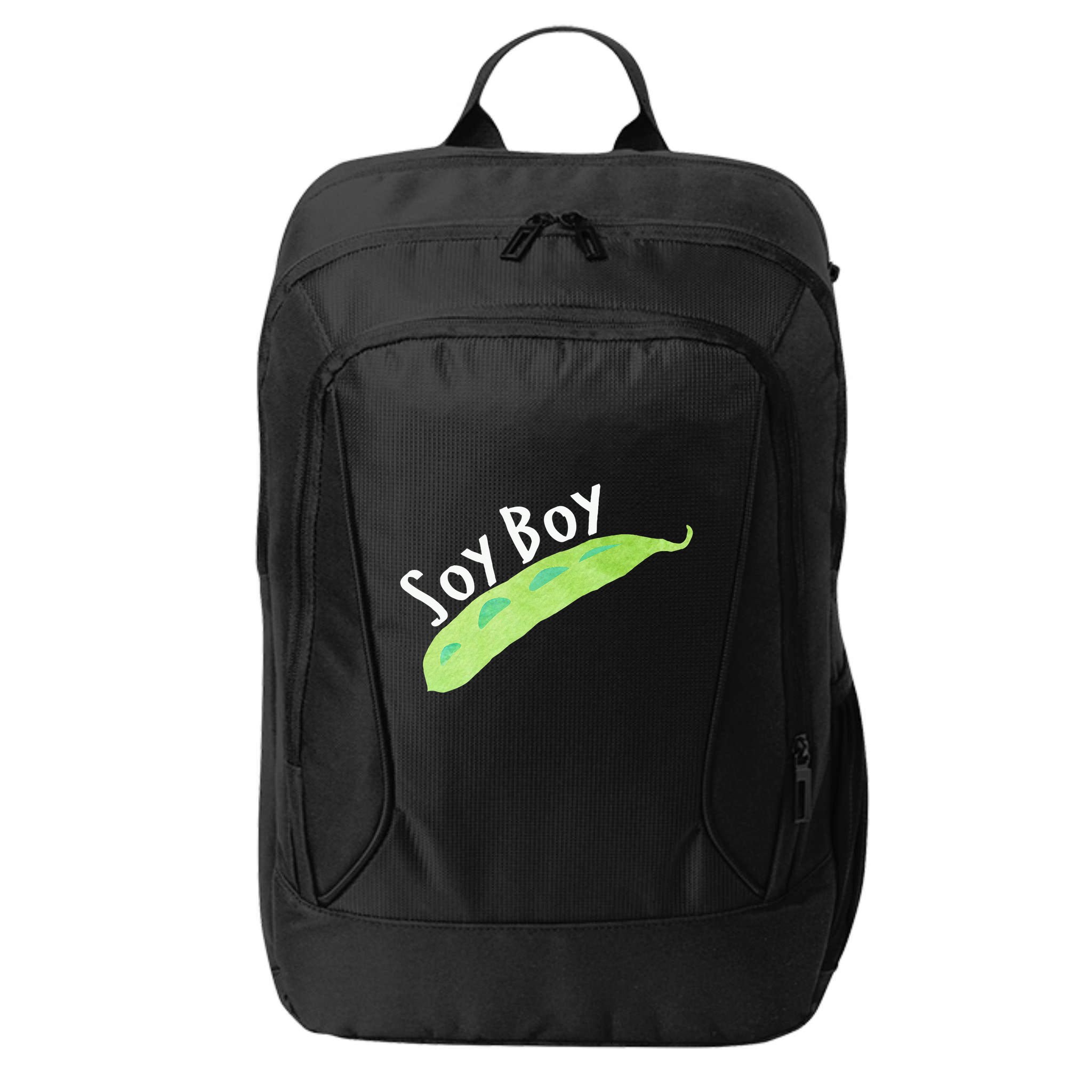 Funny Soy Boy Liberal Vegan Vegetarian City Backpack
