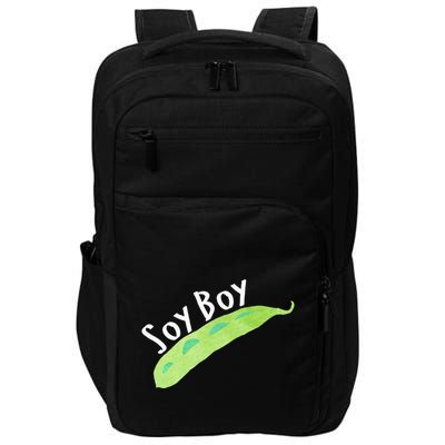 Funny Soy Boy Liberal Vegan Vegetarian Impact Tech Backpack