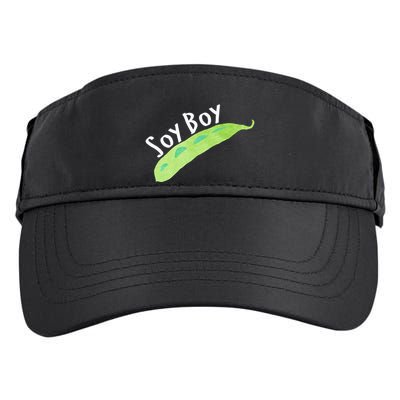 Funny Soy Boy Liberal Vegan Vegetarian Adult Drive Performance Visor