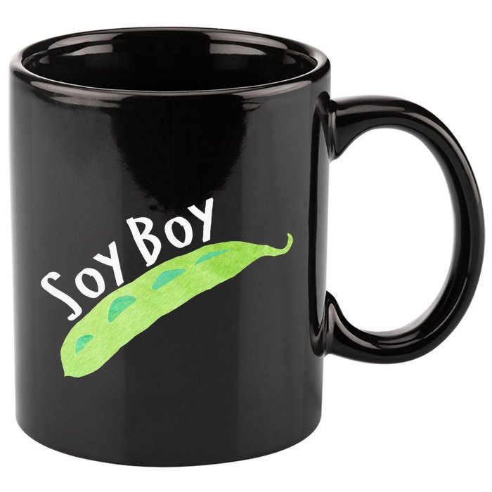 Funny Soy Boy Liberal Vegan Vegetarian 11oz C Handle Ceramic Mug