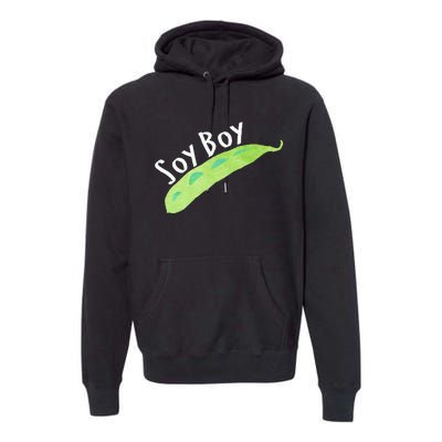 Funny Soy Boy Liberal Vegan Vegetarian Premium Hoodie