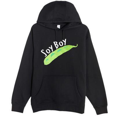 Funny Soy Boy Liberal Vegan Vegetarian Premium Pullover Hoodie