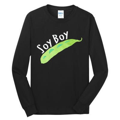 Funny Soy Boy Liberal Vegan Vegetarian Tall Long Sleeve T-Shirt