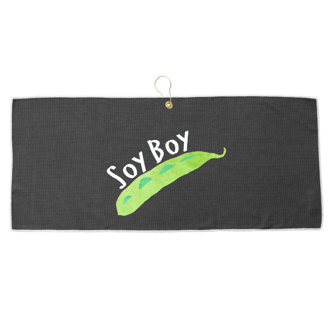 Funny Soy Boy Liberal Vegan Vegetarian Large Microfiber Waffle Golf Towel