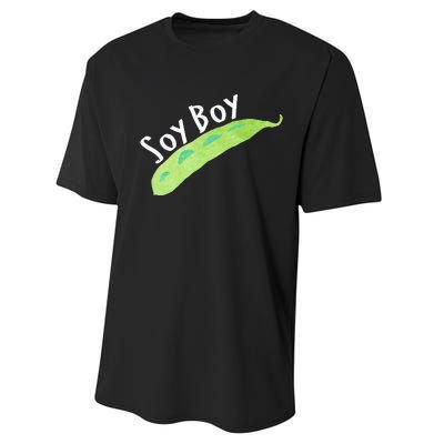 Funny Soy Boy Liberal Vegan Vegetarian Performance Sprint T-Shirt