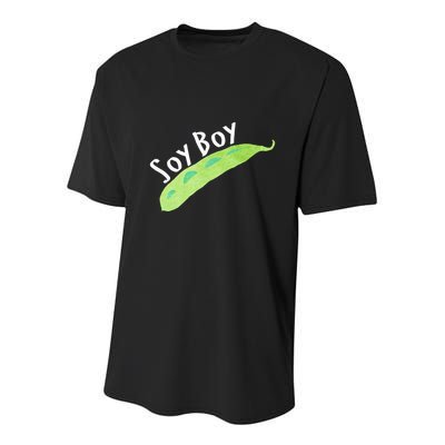 Funny Soy Boy Liberal Vegan Vegetarian Youth Performance Sprint T-Shirt