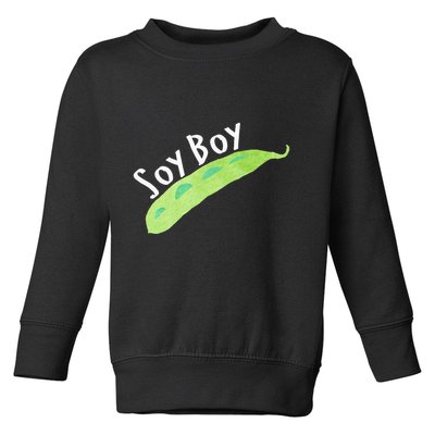 Funny Soy Boy Liberal Vegan Vegetarian Toddler Sweatshirt