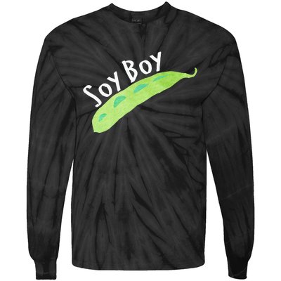 Funny Soy Boy Liberal Vegan Vegetarian Tie-Dye Long Sleeve Shirt