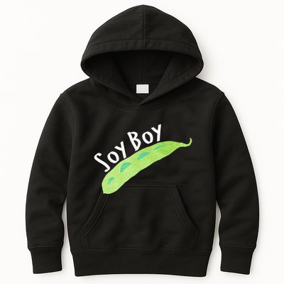 Funny Soy Boy Liberal Vegan Vegetarian Kids Hoodie