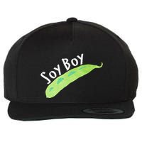 Funny Soy Boy Liberal Vegan Vegetarian Wool Snapback Cap