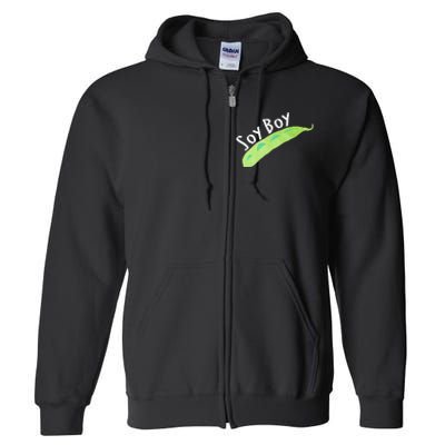 Funny Soy Boy Liberal Vegan Vegetarian Full Zip Hoodie