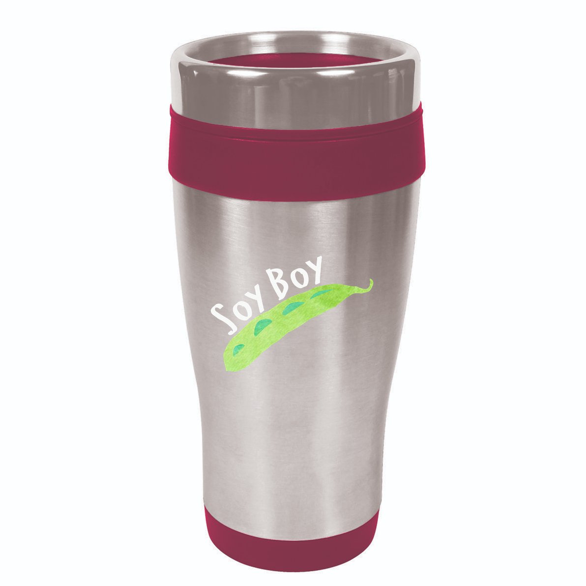 Funny Soy Boy Liberal Vegan Vegetarian 16oz Travel Tumbler