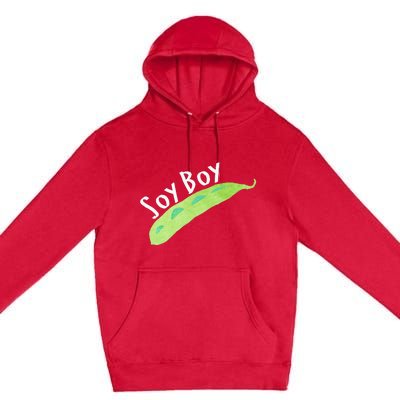 Funny Soy Boy Liberal Vegan Vegetarian Premium Pullover Hoodie