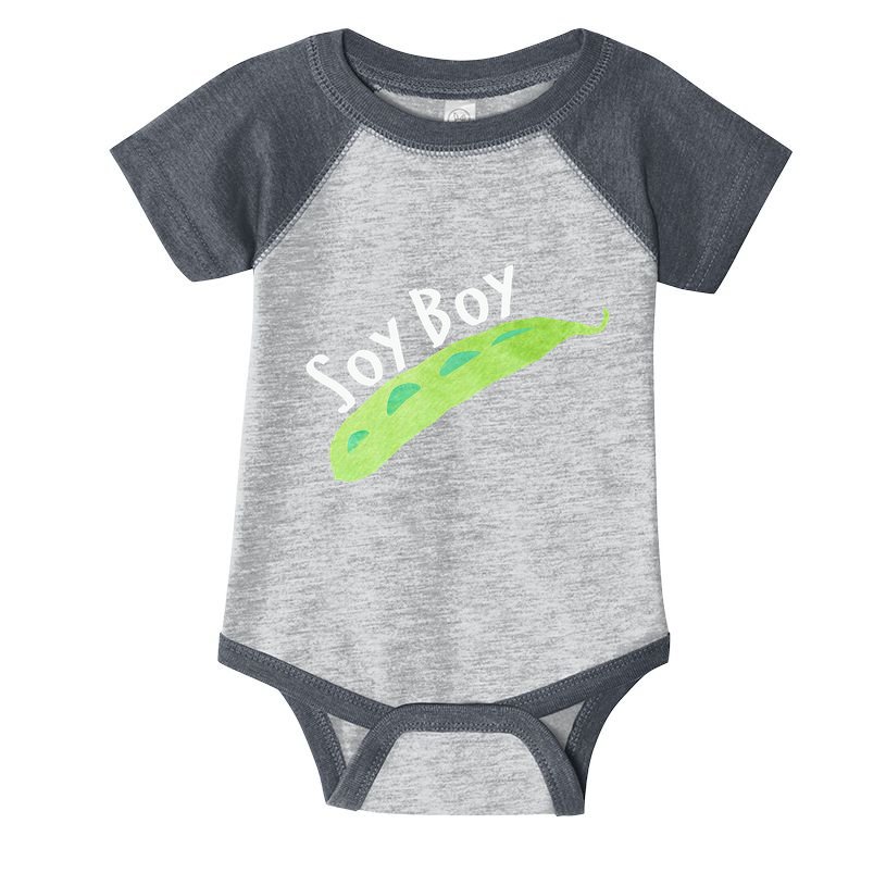 Funny Soy Boy Liberal Vegan Vegetarian Infant Baby Jersey Bodysuit