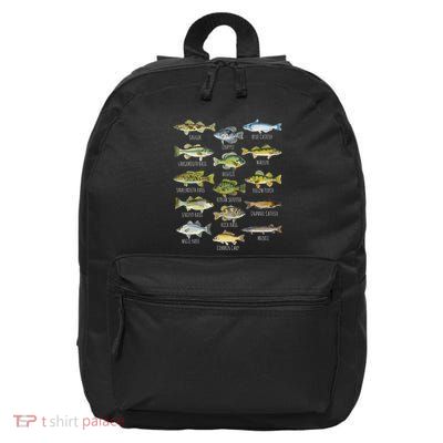 Fish Species Biology Types Of Freshwater Fish Fishing 16 in Basic Backpack
