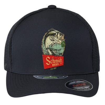 Fishing Schmidt Beer Make Your Own Luck 1894 Vintage Flexfit Unipanel Trucker Cap