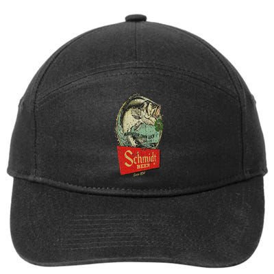 Fishing Schmidt Beer Make Your Own Luck 1894 Vintage 7-Panel Snapback Hat