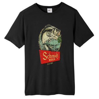 Fishing Schmidt Beer Make Your Own Luck 1894 Vintage Tall Fusion ChromaSoft Performance T-Shirt