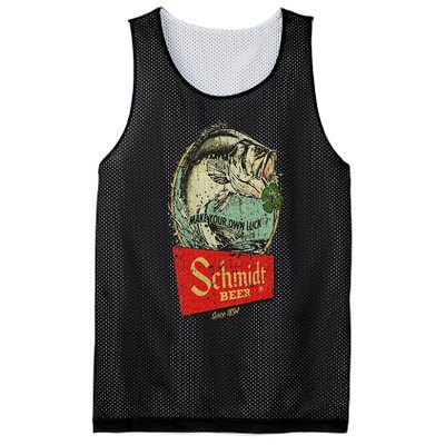 Fishing Schmidt Beer Make Your Own Luck 1894 Vintage Mesh Reversible Basketball Jersey Tank