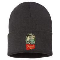 Fishing Schmidt Beer Make Your Own Luck 1894 Vintage Sustainable Knit Beanie