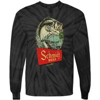 Fishing Schmidt Beer Make Your Own Luck 1894 Vintage Tie-Dye Long Sleeve Shirt