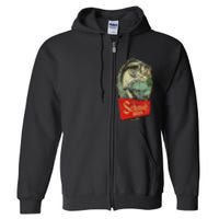 Fishing Schmidt Beer Make Your Own Luck 1894 Vintage Full Zip Hoodie