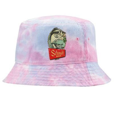 Fishing Schmidt Beer Make Your Own Luck 1894 Vintage Tie-Dyed Bucket Hat