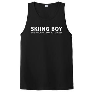 Funny Ski Boy Skiing Boy PosiCharge Competitor Tank