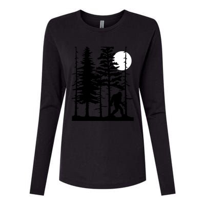 For Sasquatch Believers Great Gift Womens Cotton Relaxed Long Sleeve T-Shirt