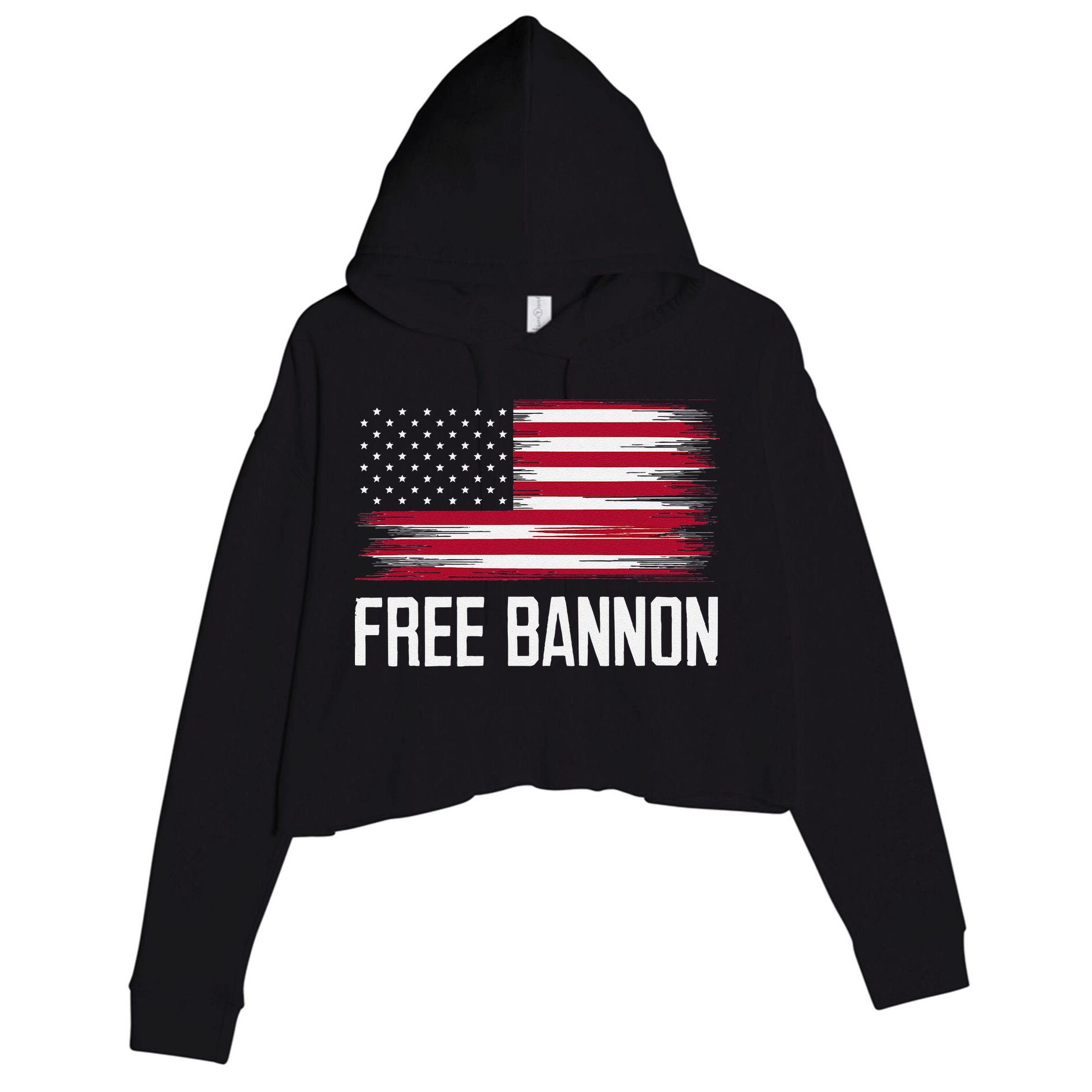 Free Steve Bannon Crop Fleece Hoodie