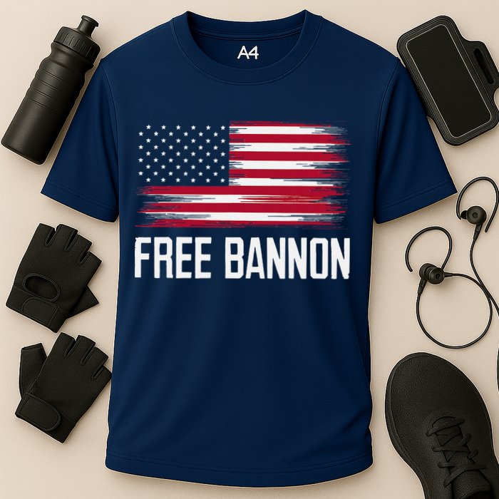 Free Steve Bannon Cooling Performance Crew T-Shirt