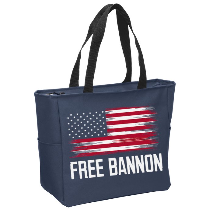 Free Steve Bannon Zip Tote Bag