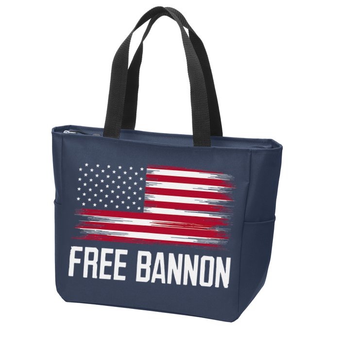 Free Steve Bannon Zip Tote Bag