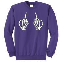 Funny Skeleton Bones Middle Finger Hands Sweatshirt